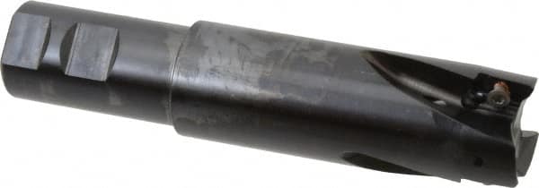 Kennametal - 1-1/2" Cut Diam, 18.03mm Max Depth of Cut, 1-1/4" Shank Diam, 165.86mm OAL, Indexable Square Shoulder End Mill - EC18.., EP18.. Inserts, Weldon Shank, 0° Lead Angle - Exact Tooling