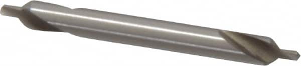 Interstate - #1 Plain Cut 82° Incl Angle High Speed Steel Combo Drill & Countersink - Exact Tooling