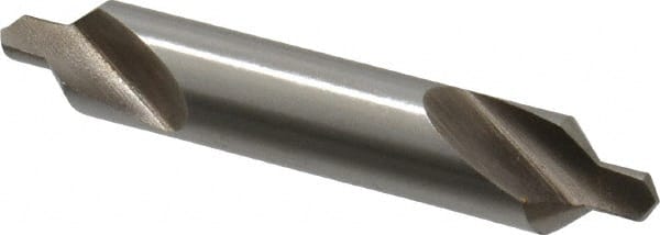 Interstate - #5 Plain Cut 82° Incl Angle High Speed Steel Combo Drill & Countersink - Exact Tooling