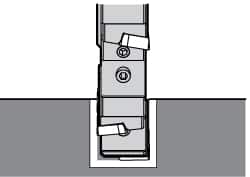 Kennametal - CNHQ1005 Grade KCPK30 Carbide Milling Insert - TiN/TiCN/Al2O3 Finish, 0.2126" Thick, 10mm Inscribed Circle, 0.8mm Corner Radius - Exact Tooling