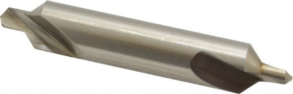 Interstate - #6 Plain Cut 90° Incl Angle High Speed Steel Combo Drill & Countersink - Exact Tooling