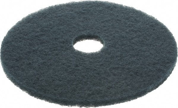 3M - Scrubbing Pad - 18" Machine, Blue Pad, Nylon & Polyester - Exact Tooling