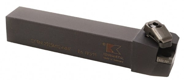 Kennametal - LH CCRN Negative Rake Indexable Turning Toolholder - Exact Tooling