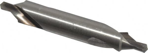 Interstate - #15 Bell Cut 60° Incl Angle High Speed Steel Combo Drill & Countersink - Exact Tooling