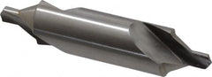 Interstate - #18 Bell Cut 60° Incl Angle High Speed Steel Combo Drill & Countersink - Exact Tooling