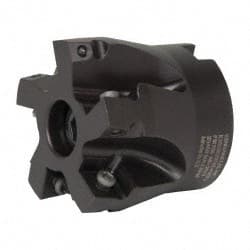 Kennametal - 5 Inserts, 2" Cut Diam, 3/4" Arbor Diam, 0.361" Max Depth of Cut, Indexable Square-Shoulder Face Mill - 0/90° Lead Angle, 1-3/4" High, SD.T 43.. Insert Compatibility, Series KSSM - Exact Tooling