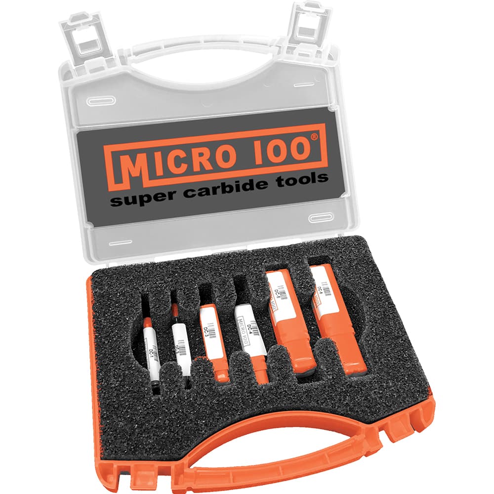 Micro 100 - 6 Pc Solid Carbide Combo Drill & Countersink Set - Exact Tooling