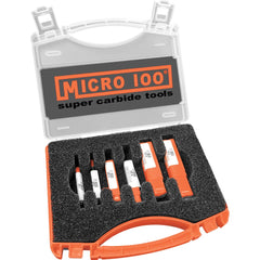 Micro 100 - 6 Pc Solid Carbide Combo Drill & Countersink Set - Exact Tooling