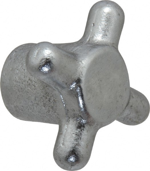 Gibraltar - 2-1/2" Head Diam, 4 Point Spoked Knob - 1/2-13 Hole, Cast Iron - Exact Tooling