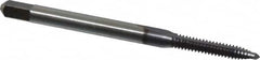 Kennametal - #4-40 UNC, 2 Flute, TiCN Finish, High Speed Steel Spiral Point Tap - Plug Chamfer, Right Hand Thread, 1.88" OAL, 9/16" Thread Length, 0.141" Shank Diam, 2B/3B Class of Fit, Series 5301S - Exact Tooling