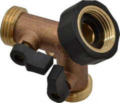 Midwest Control - Garden Hose Coupler - Brass, Female Swivel Nut to Male Hose Connector - Exact Tooling