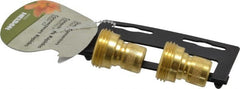 Nelson - 3/4-8 Garden Hose Coupler Set - Brass, Male Connector - Exact Tooling