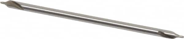 Interstate - #1 Plain Cut 60° Incl Angle High Speed Steel Combo Drill & Countersink - Exact Tooling