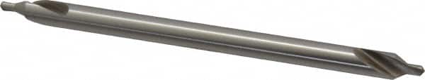 Interstate - #3 Plain Cut 60° Incl Angle High Speed Steel Combo Drill & Countersink - Exact Tooling