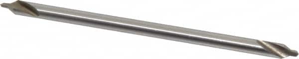 Interstate - #3 Plain Cut 60° Incl Angle High Speed Steel Combo Drill & Countersink - Exact Tooling