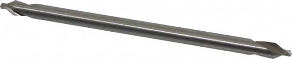 Interstate - #4 Plain Cut 60° Incl Angle High Speed Steel Combo Drill & Countersink - Exact Tooling