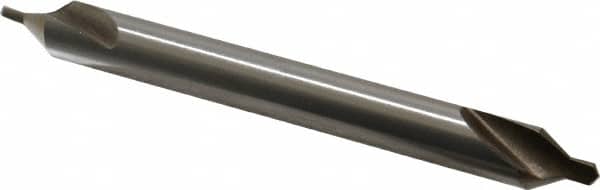 Interstate - #4-1/2 Plain Cut 60° Incl Angle High Speed Steel Combo Drill & Countersink - Exact Tooling