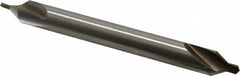 Interstate - #4-1/2 Plain Cut 60° Incl Angle High Speed Steel Combo Drill & Countersink - Exact Tooling