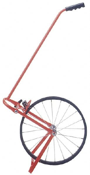 CST/berger - 100,000' Counter Limit, 4' OAL, Red Measuring Wheel - 1" Accuracy per 100", Measures in Feet - Exact Tooling