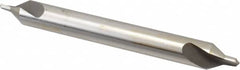Interstate - #7 Plain Cut 60° Incl Angle High Speed Steel Combo Drill & Countersink - Exact Tooling
