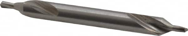 Interstate - #2 Plain Cut 60° Incl Angle Cobalt Combo Drill & Countersink - Exact Tooling