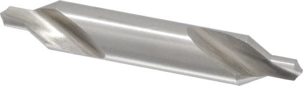 Interstate - #6 Plain Cut 60° Incl Angle Cobalt Combo Drill & Countersink - Exact Tooling