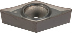 Kennametal - DCGT32.52 HP Grade KC5025 Carbide Turning Insert - TiAlN Finish, 55° Diamond, 3/8" Inscr Circle, 5/32" Thick, 1/32" Corner Radius - Exact Tooling