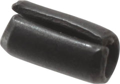 Value Collection - 2mm Diam x 4mm Long Slotted Spring Pin - Grade 1070-1080 Steel, Plain Finish - Exact Tooling