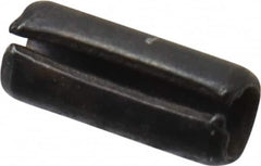 Value Collection - 2mm Diam x 5mm Long Slotted Spring Pin - Grade 1070-1080 Steel, Plain Finish - Exact Tooling