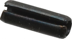 Value Collection - 2mm Diam x 6mm Long Slotted Spring Pin - Grade 1070-1080 Steel, Plain Finish - Exact Tooling