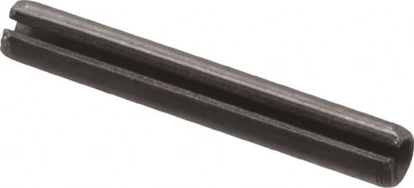 Value Collection - 2mm Diam x 14mm Long Slotted Spring Pin - Grade 1070-1080 Steel, Plain Finish - Exact Tooling