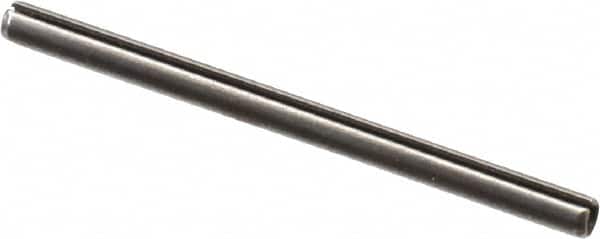 Value Collection - 2mm Diam x 30mm Long Slotted Spring Pin - Grade 1070-1080 Steel, Plain Finish - Exact Tooling