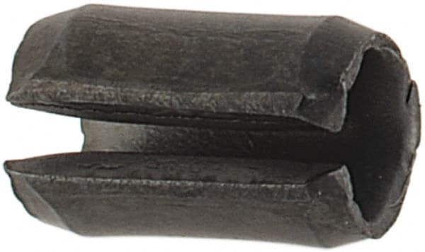 Value Collection - 2.5mm Diam x 4mm Long Slotted Spring Pin - Grade 1070-1080 Steel, Plain Finish - Exact Tooling