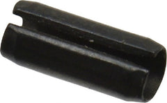 Value Collection - 2.5mm Diam x 6mm Long Slotted Spring Pin - Grade 1070-1080 Steel, Plain Finish - Exact Tooling