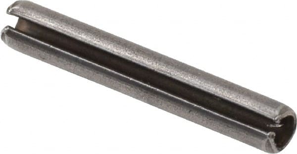 Value Collection - 2.5mm Diam x 16mm Long Slotted Spring Pin - Grade 1070-1080 Steel, Plain Finish - Exact Tooling