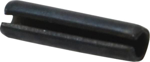 Value Collection - 3mm Diam x 12mm Long Slotted Spring Pin - Grade 1070-1080 Steel, Plain Finish - Exact Tooling