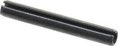 Value Collection - 3mm Diam x 22mm Long Slotted Spring Pin - Grade 1070-1080 Steel, Plain Finish - Exact Tooling