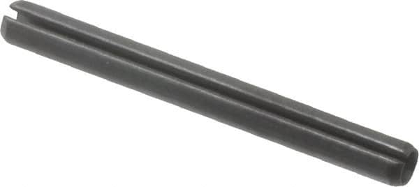 Value Collection - 3mm Diam x 30mm Long Slotted Spring Pin - Grade 1070-1080 Steel, Plain Finish - Exact Tooling