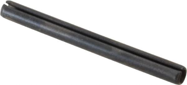 Value Collection - 3mm Diam x 32mm Long Slotted Spring Pin - Grade 1070-1080 Steel, Plain Finish - Exact Tooling