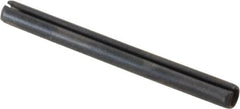 Value Collection - 3mm Diam x 32mm Long Slotted Spring Pin - Grade 1070-1080 Steel, Plain Finish - Exact Tooling