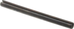 Value Collection - 3mm Diam x 35mm Long Slotted Spring Pin - Grade 1070-1080 Steel, Plain Finish - Exact Tooling