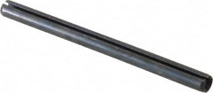 Value Collection - 3mm Diam x 40mm Long Slotted Spring Pin - Grade 1070-1080 Steel, Plain Finish - Exact Tooling