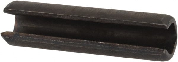 Value Collection - 3.5mm Diam x 14mm Long Slotted Spring Pin - Grade 1070-1080 Steel, Plain Finish - Exact Tooling
