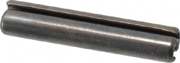Value Collection - 3.5mm Diam x 26mm Long Slotted Spring Pin - Grade 1070-1080 Steel, Plain Finish - Exact Tooling
