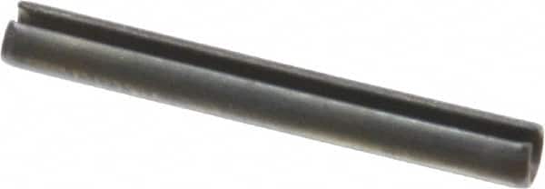 Value Collection - 3.5mm Diam x 30mm Long Slotted Spring Pin - Grade 1070-1080 Steel, Plain Finish - Exact Tooling