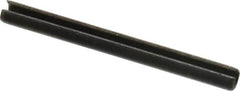 Value Collection - 3.5mm Diam x 40mm Long Slotted Spring Pin - Grade 1070-1080 Steel, Plain Finish - Exact Tooling