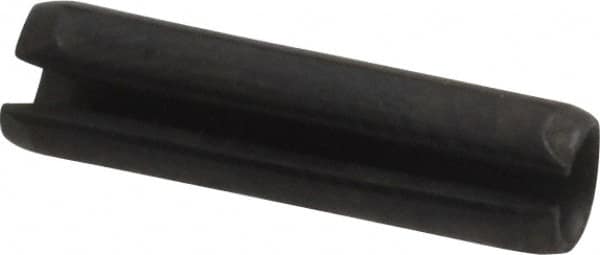 Value Collection - 4mm Diam x 16mm Long Slotted Spring Pin - Grade 1070-1080 Steel, Plain Finish - Exact Tooling