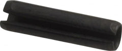 Value Collection - 4mm Diam x 16mm Long Slotted Spring Pin - Grade 1070-1080 Steel, Plain Finish - Exact Tooling