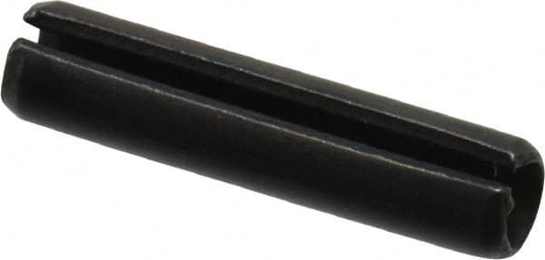 Value Collection - 4mm Diam x 18mm Long Slotted Spring Pin - Grade 1070-1080 Steel, Plain Finish - Exact Tooling