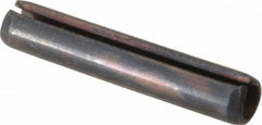 Value Collection - 4mm Diam x 22mm Long Slotted Spring Pin - Grade 1070-1080 Steel, Plain Finish - Exact Tooling